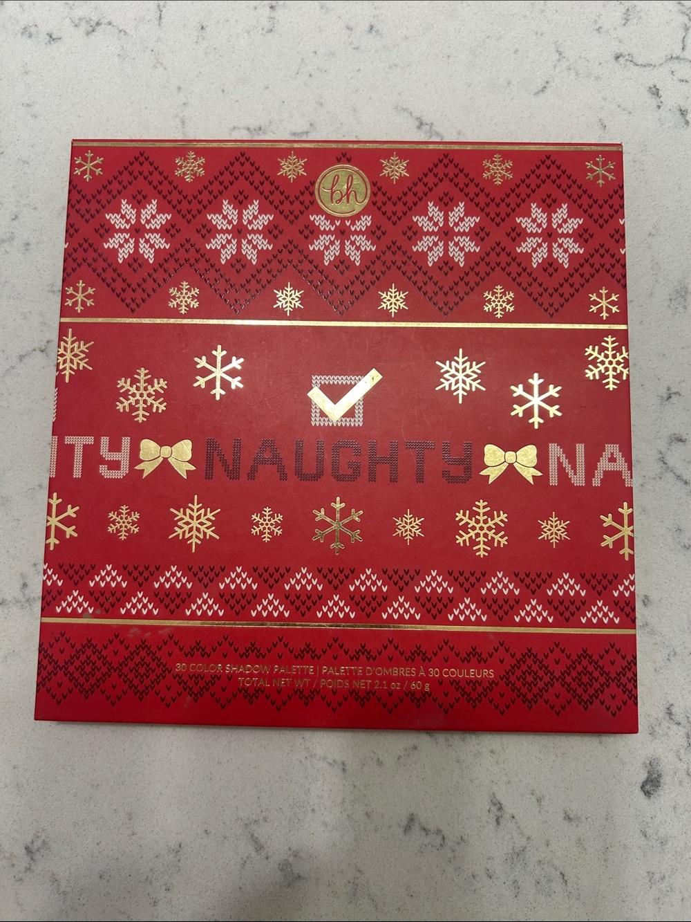 BH Cosmetics Red & Gold Holiday Eyeshadow Palette